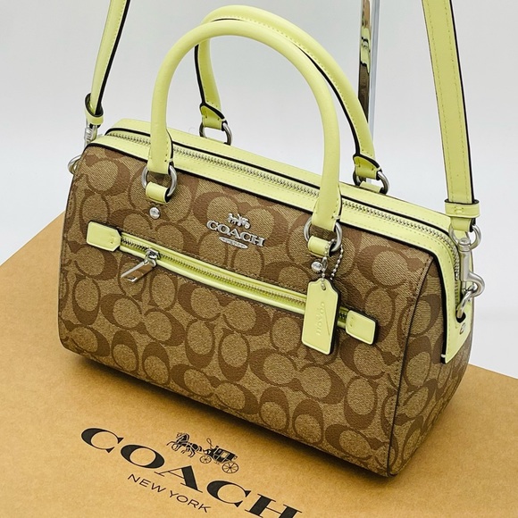 Coach Rowan Satchel Crossbody Bag in Signature Canvas - Picture 4 of 10